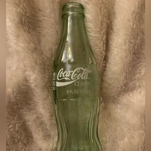 Vintage Coca Cola Clear Glass Bottle